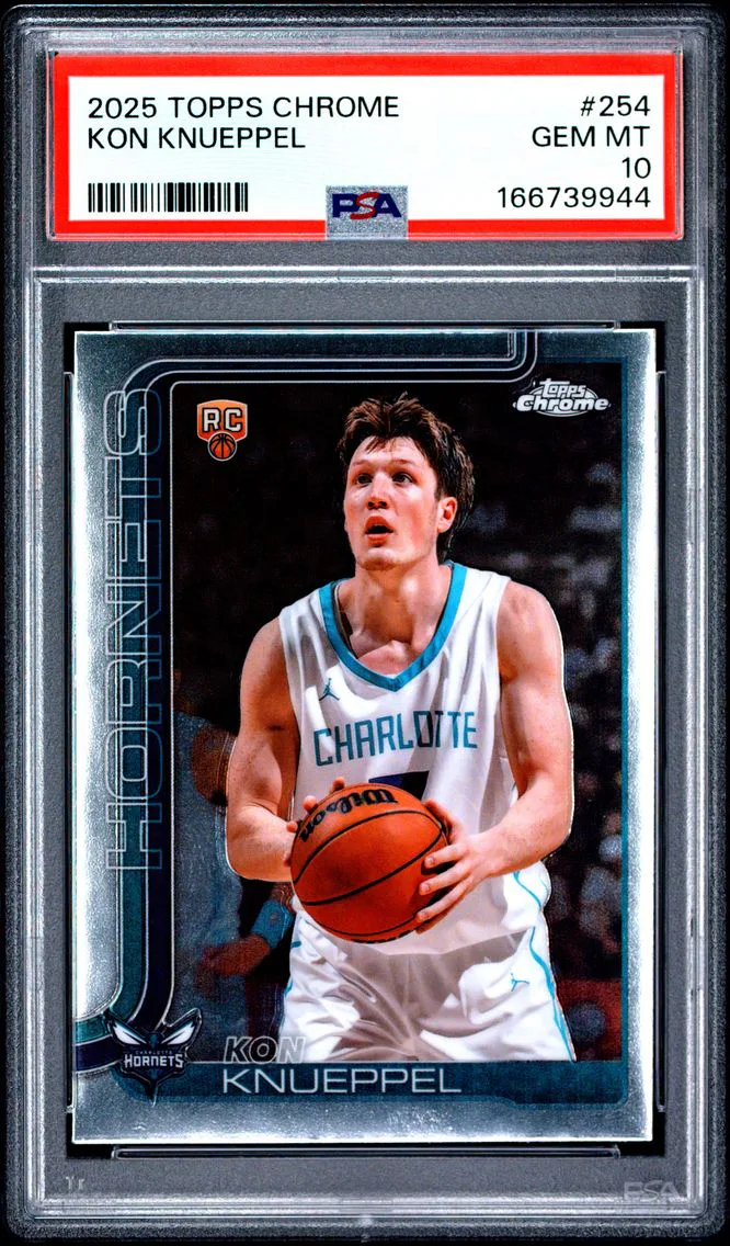 2025 #254 Kon Knueppel PSA 10 Topps Chrome