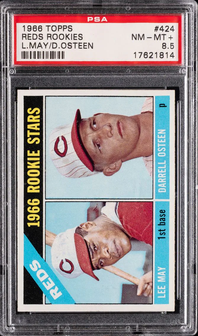 1966 #424 Reds Rookies PSA 8.5 Topps
