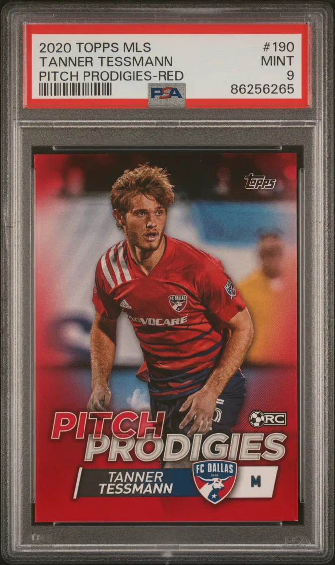 2020 #190 TANNER TESSMANN PSA 9 Topps MLS