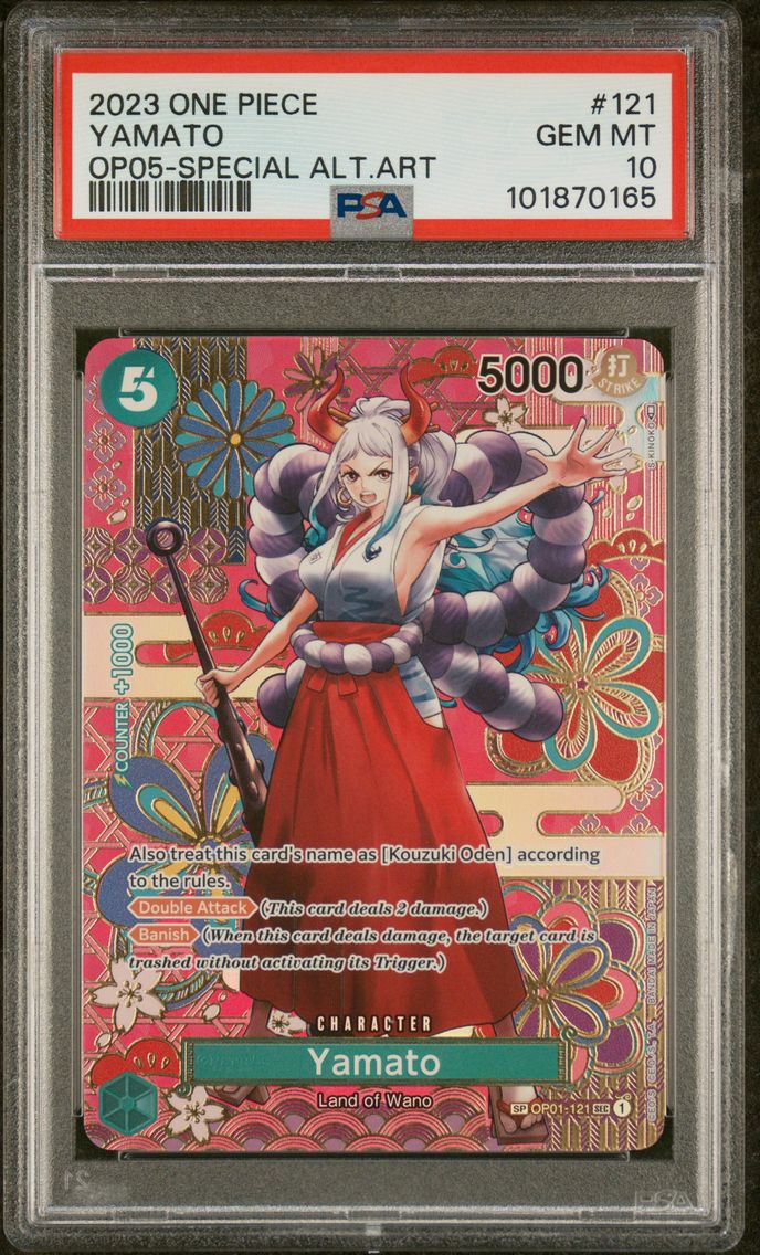 2023 #121 Yamato PSA 10 One Piece OP05-Awakening of the New Era