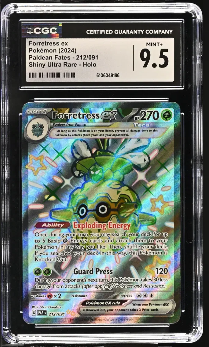 2024 Paldean Fates - PAF EN - English Forretress ex #212 CGC 9.5