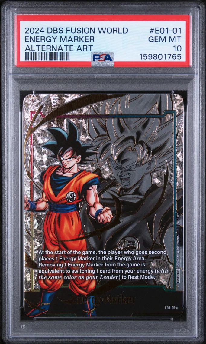 2024 #E01-01 Energy Marker PSA 10 Dragon Ball Super Card Game Fusion World Energy Marker Pack 01