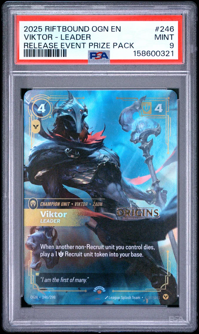 2025 #246 Viktor - Leader PSA 9 Riftbound: League of Legends Ogn-Origins