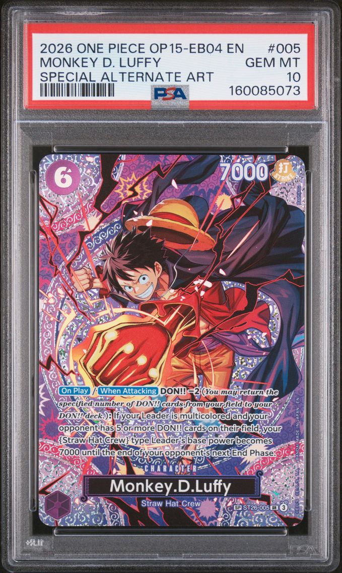 2026 #005 Monkey D. Luffy PSA 10