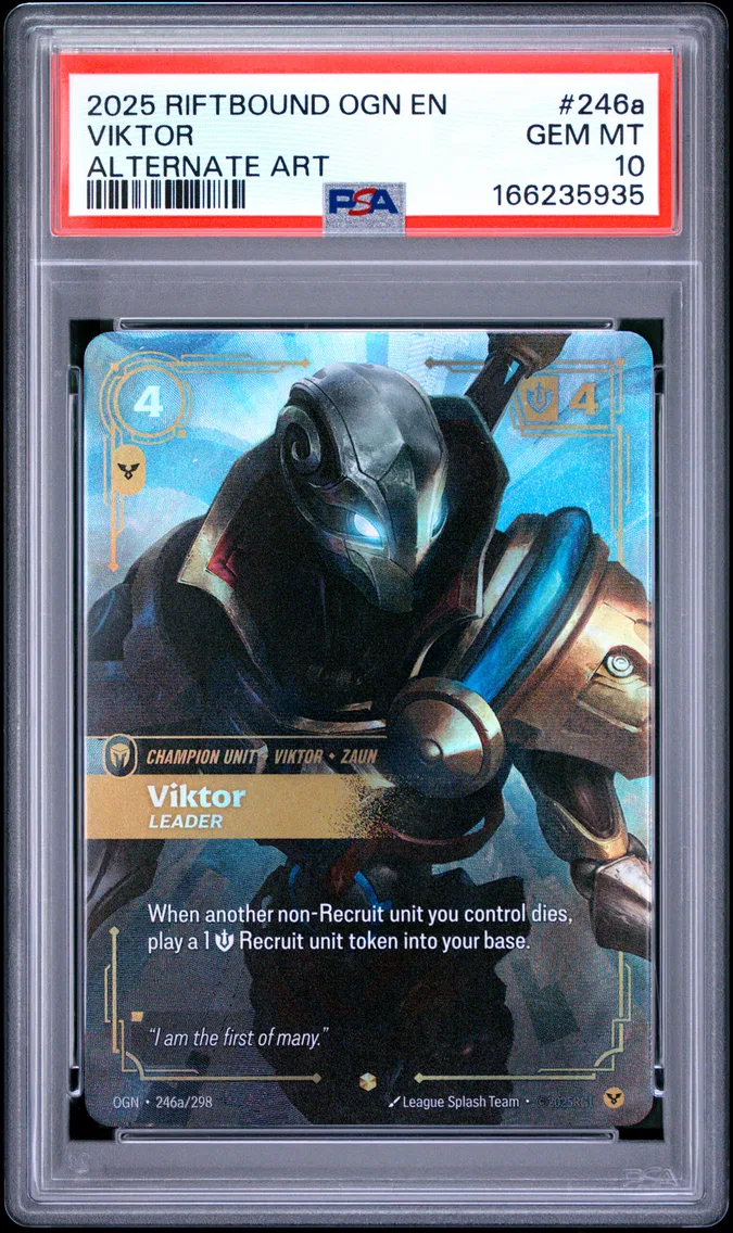 2025 #246a Viktor - Leader PSA 10 Riftbound: League of Legends Ogn-Origins