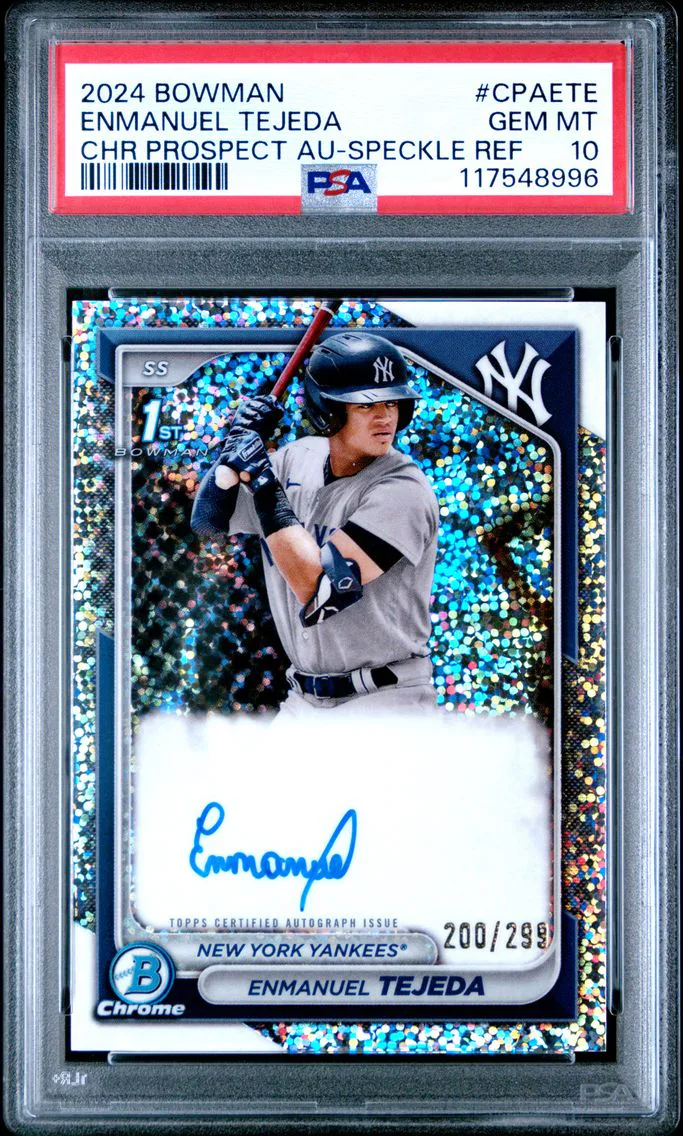 2024 #CPAETE Enmanuel Tejeda PSA 10 Bowman Chrome Prospect Autographs