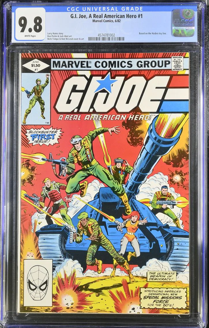 1982 #NA 1982 G.I. Joe, A Real American Hero #1 CGC 9.8 Marvel Comics CGC 9.8