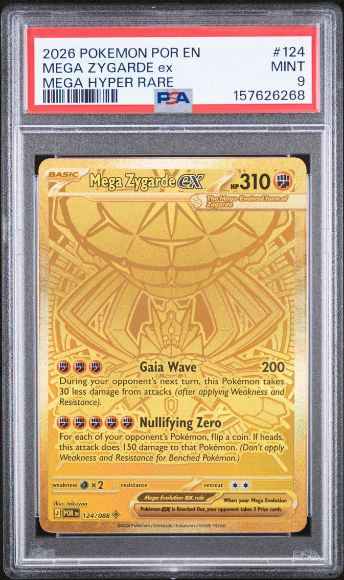 2026 #124 Mega Zygarde EX PSA 9