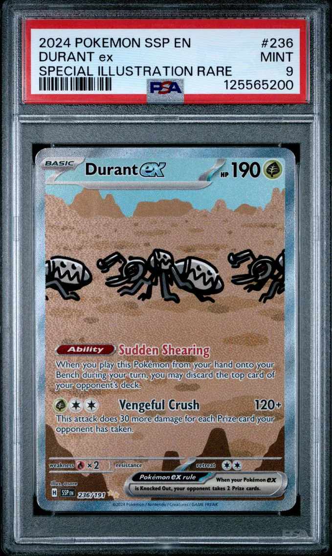 2024 #236 Durant EX PSA 9 Ssp EN-Surging Sparks