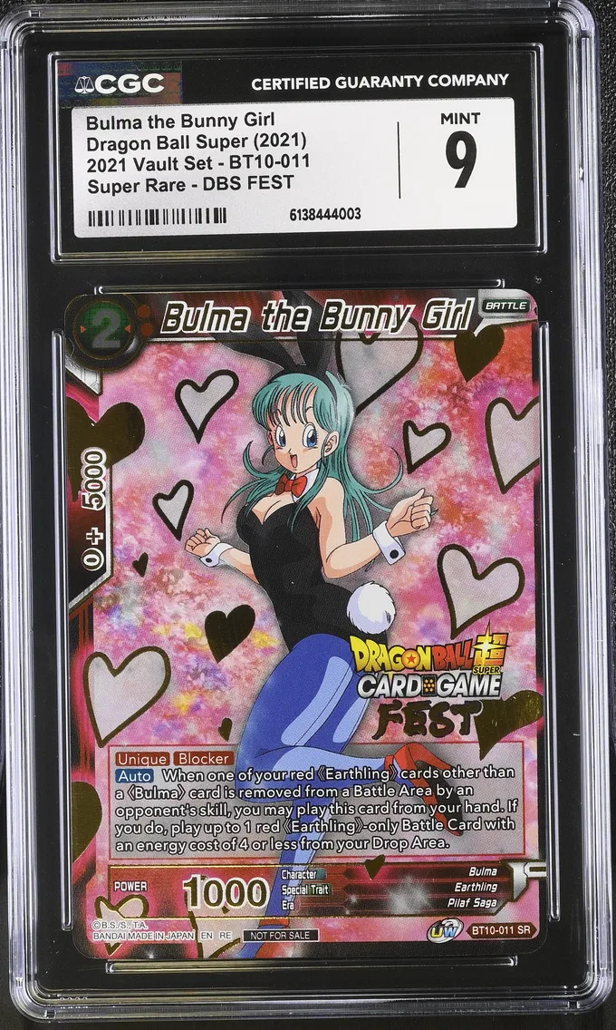 2021 #BT10-011 Bulma the Bunny Girl CGC 9 2021 Vault Set - English