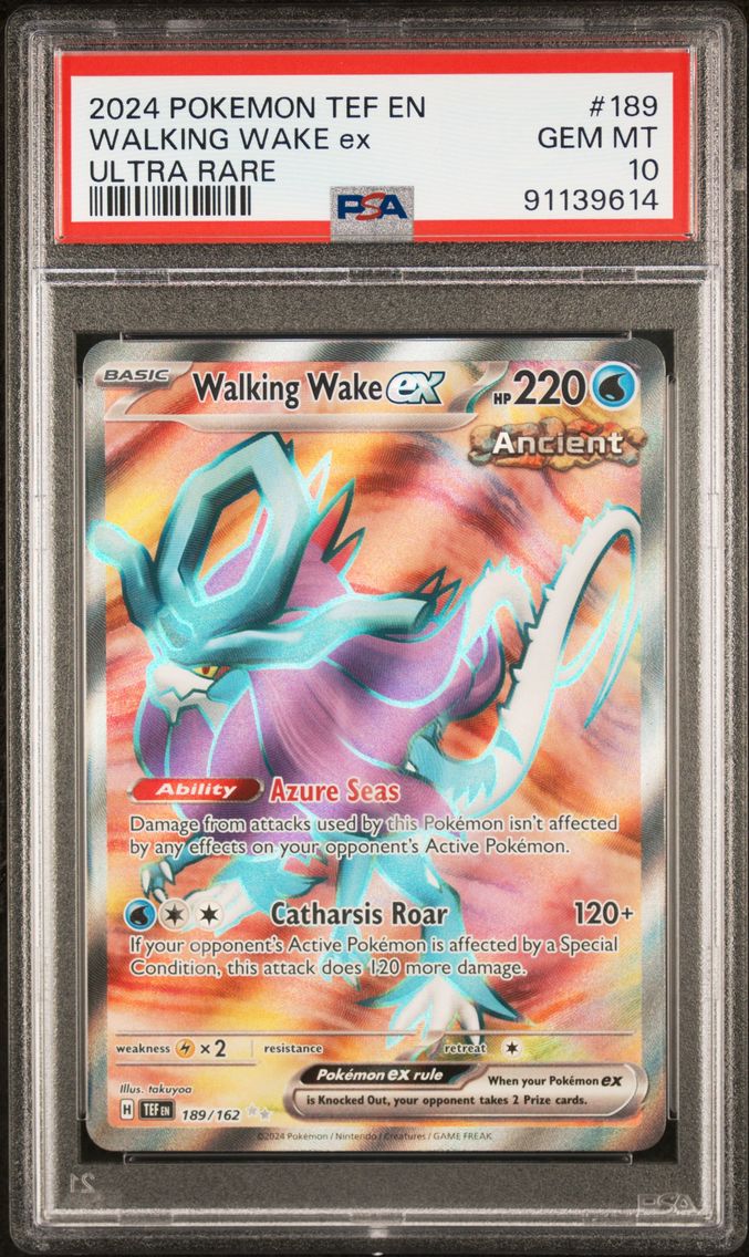2024 #189 Walking Wake EX PSA 10 Tef EN-Temporal Forces Pokemon