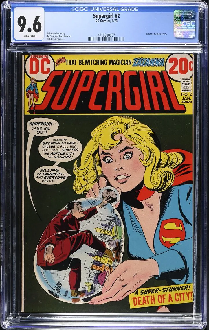 1973 Supergirl #2 CGC 9.6 DC Comics