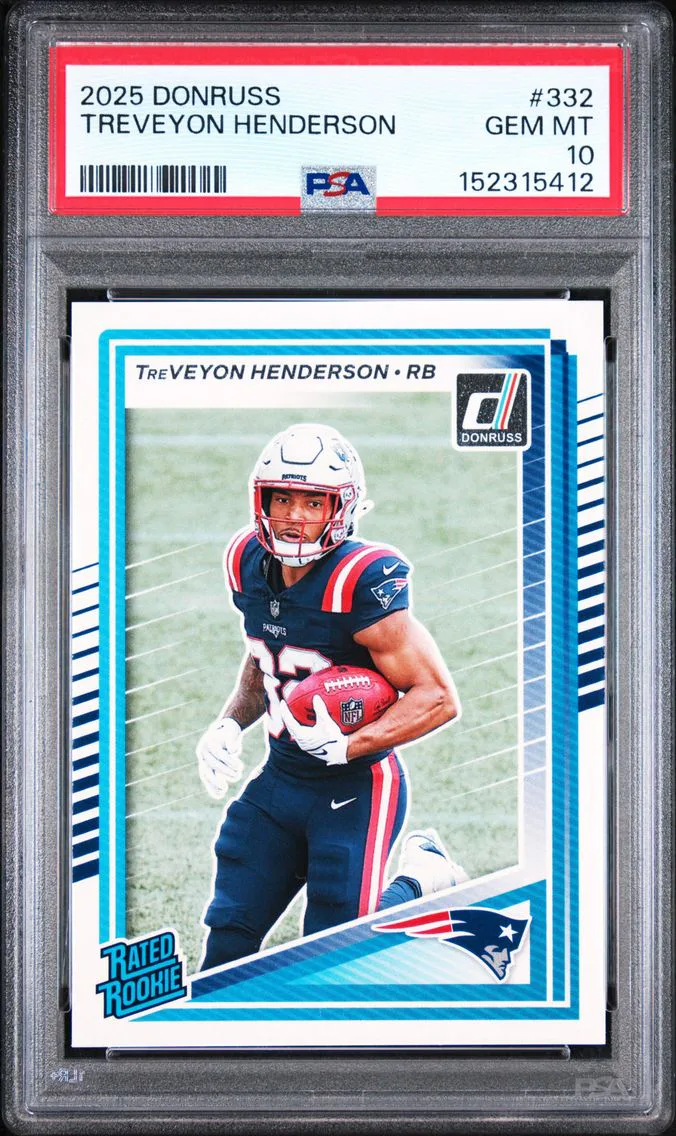 2025 #332 Treveyon Henderson PSA 10 Panini Donruss