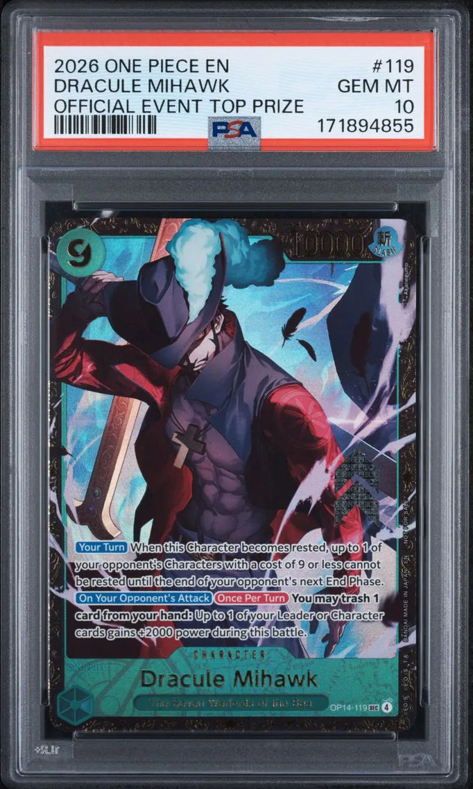 2026 #119 Dracule Mihawk PSA 10 