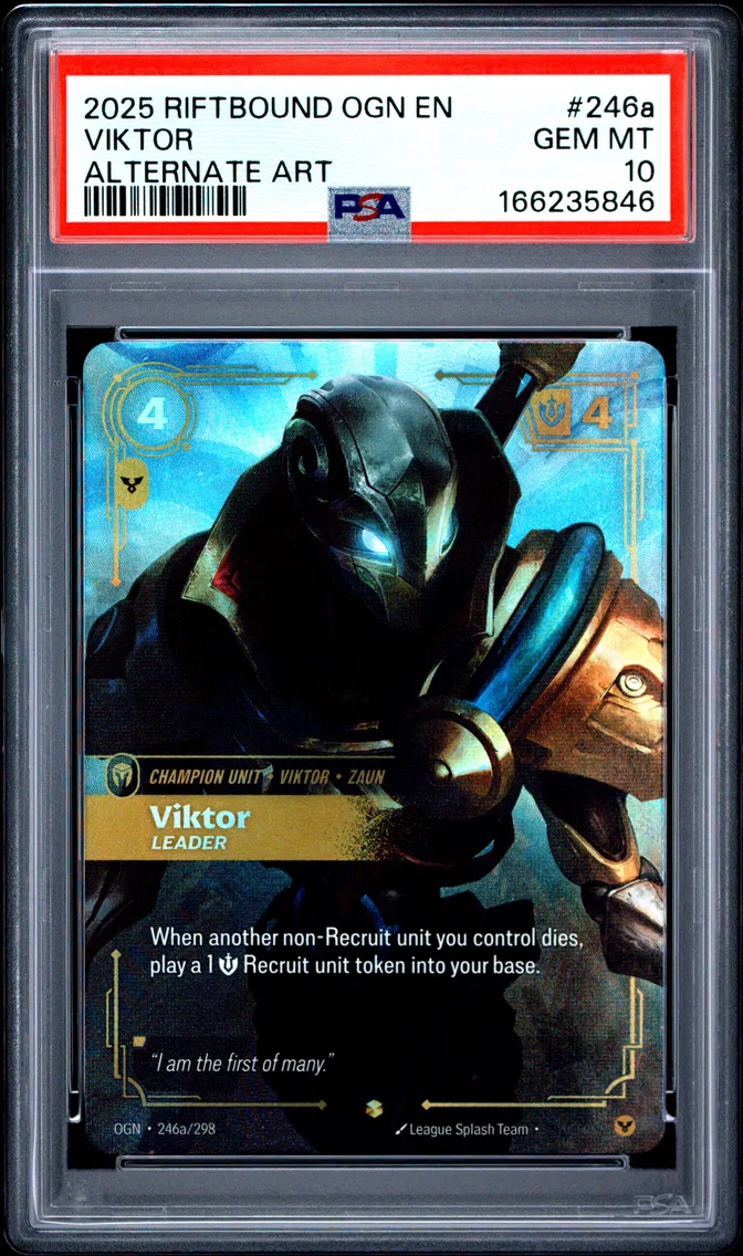 2025 #246a Viktor - Leader PSA 10 Riftbound: League of Legends Ogn-Origins