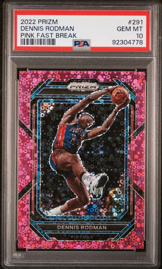2022 #291 Dennis Rodman PSA 10 Panini Prizm