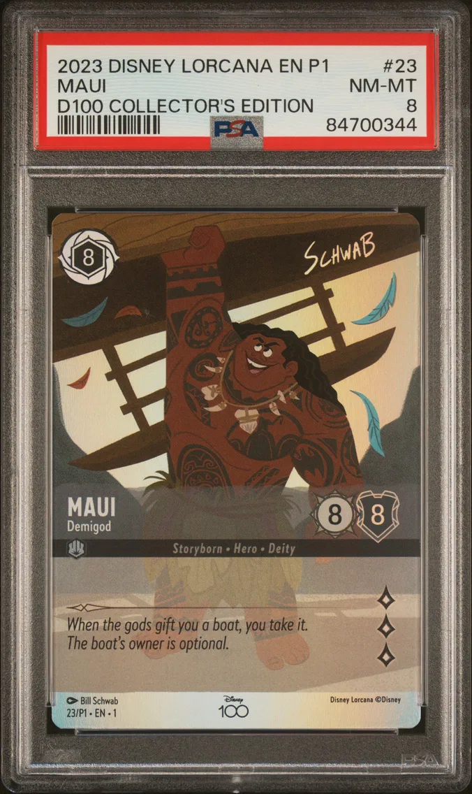 2023 #23 MAUI PSA 8 Disney Lorcana EN P1-Promo