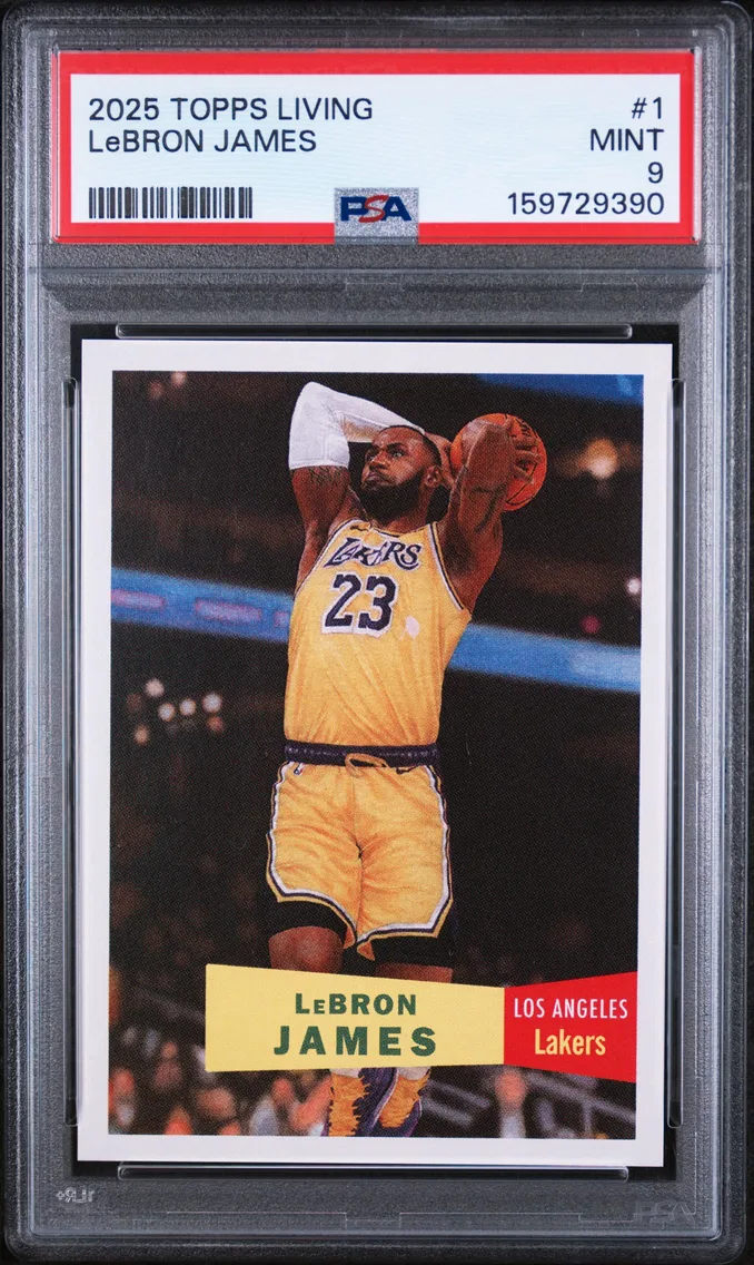 2025 #1 LeBron James PSA 9 Topps Living