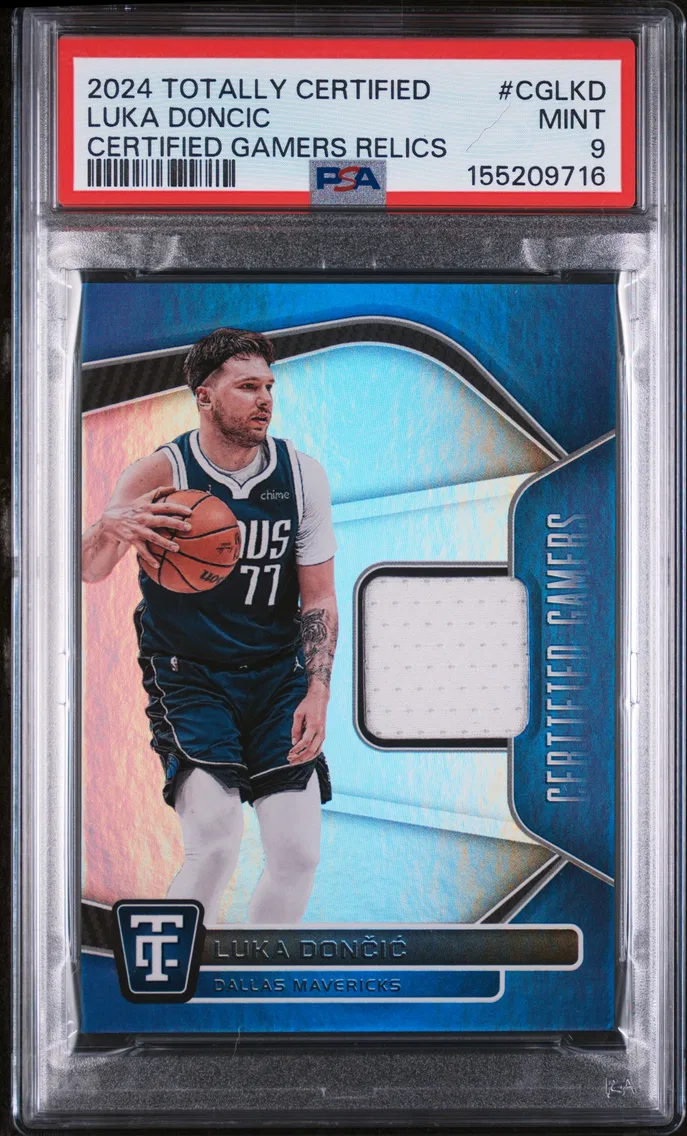 2024 #CGLKD Luka Doncic PSA 9 Panini Totally Certified Certified Gamers Relics