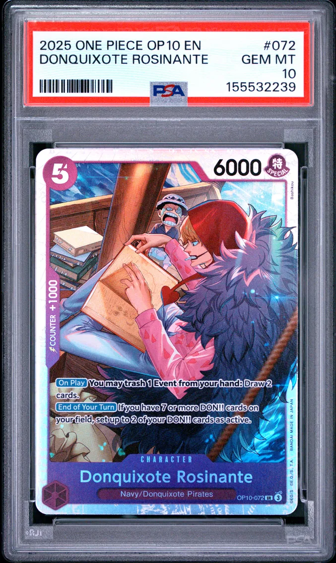 2025 #072 Donquixote Rosinante PSA 10 One Piece OP10-Royal Blood