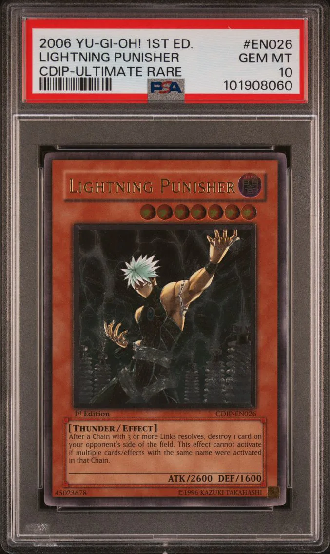 2006 LIGHTNING PUNIS PSA 10 CDIP-EN026 CYBERDARK IMPACT YU-GI-OH!