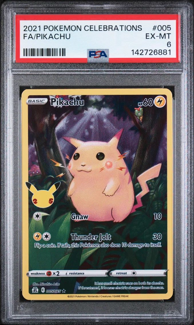 2021 #005 Full Art/Pikachu PSA 6