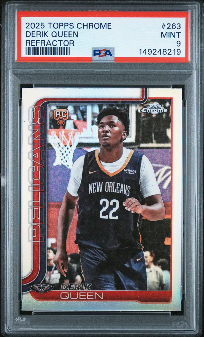 2025 #263 Derik Queen PSA 9 Topps Chrome