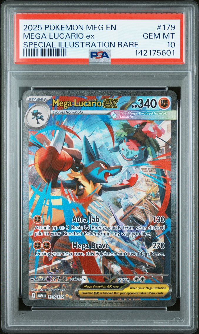 2025 #179 Mega Lucario EX PSA 10