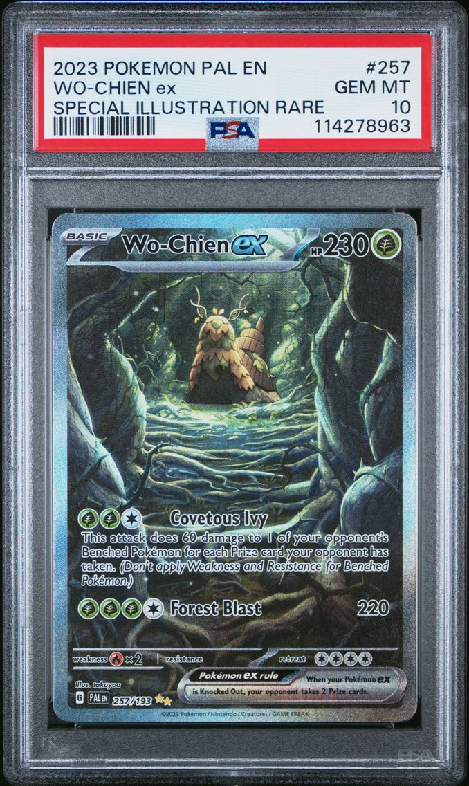 2023 #257 WO-Chien EX PSA 10 Pal EN-Paldea Evolved Pokemon