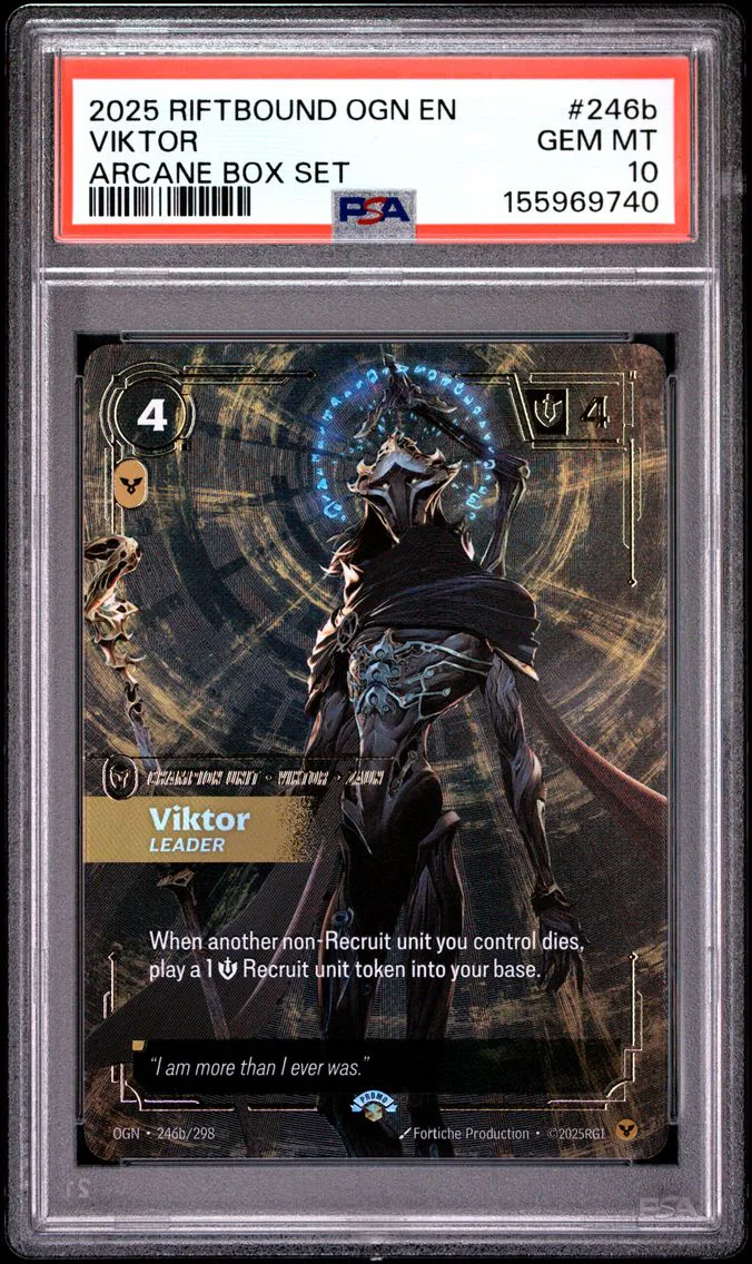 2025 #246b Viktor - Leader PSA 10 Riftbound: League of Legends Ogn-Origins