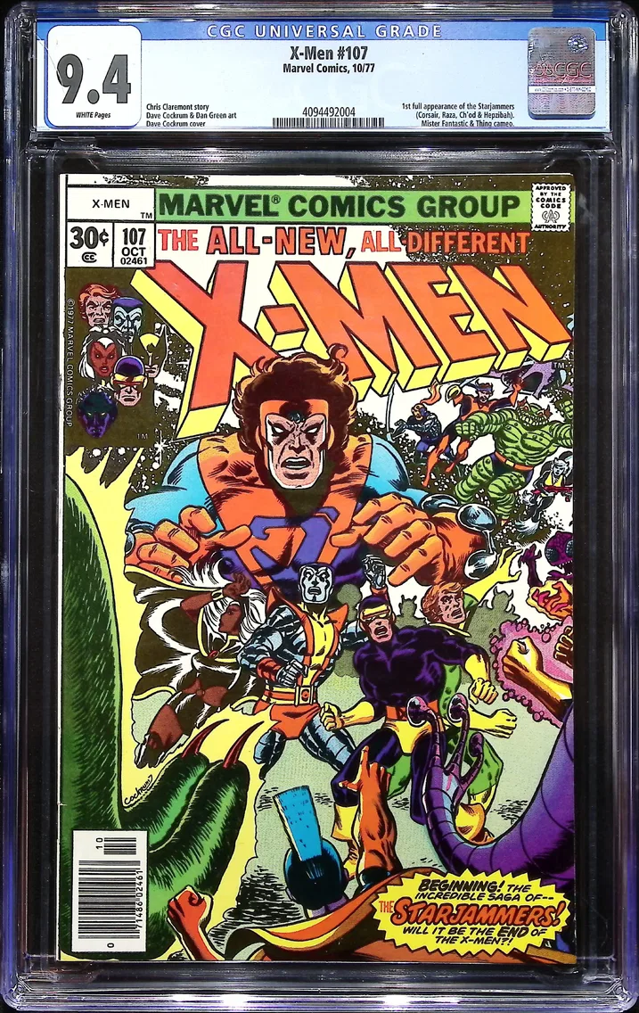 1977 X-Men #107 CGC 9.4 Marvel Comics