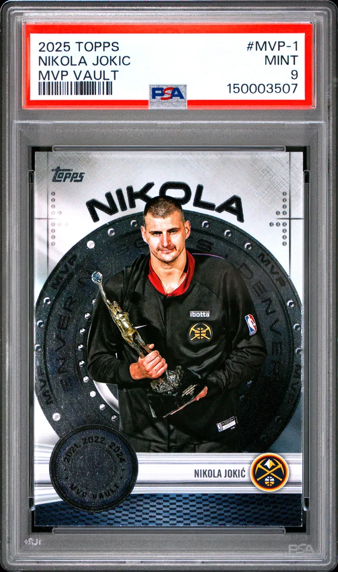 2025 #MVP-1 Nikola Jokic PSA 9 Topps MVP Vault