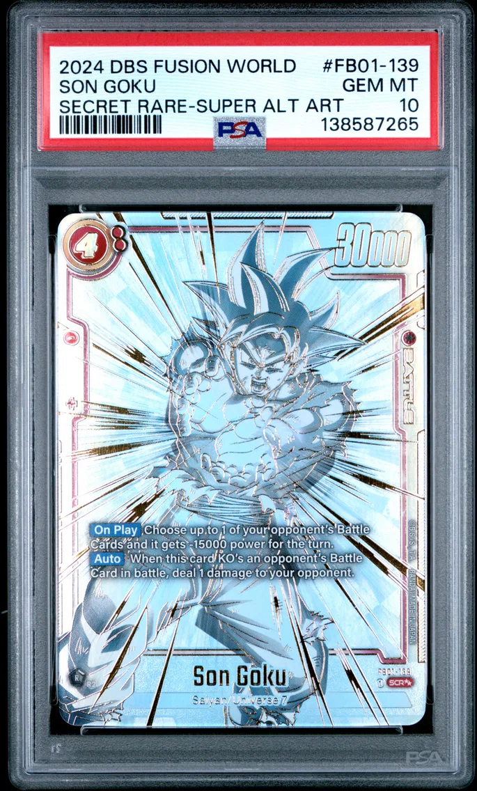 2024 #FB01-139 Son Goku PSA 10 Dragon Ball Super Card Game Fusion World Awakened Pulse
