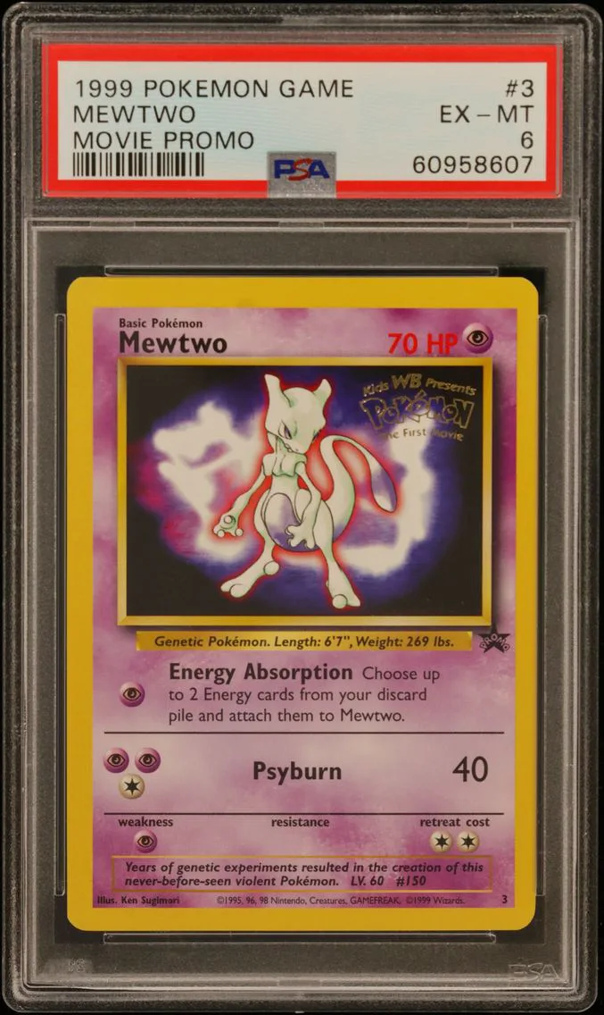 1999 #3 Mewtwo PSA 6 Game Movie