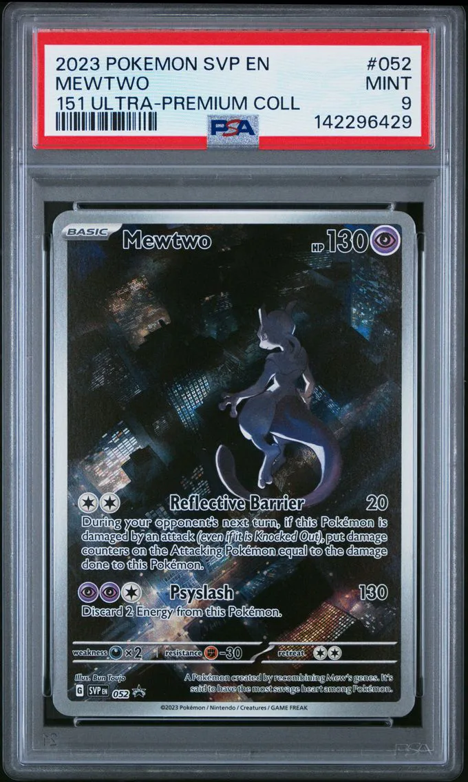 2023 #052 Mewtwo PSA 9 Svp EN-SV Black Star Promo Pokemon