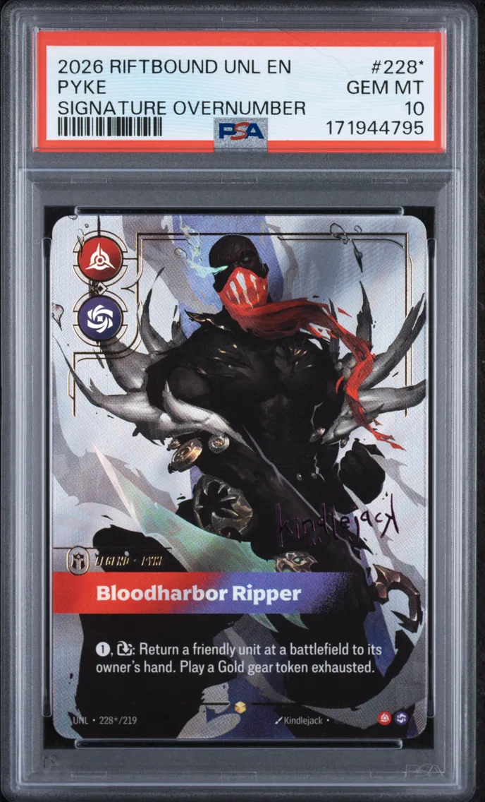 2026 #228* Pyke - Bloodharbor Ripper PSA 10 Riftbound: League of Legends Unl-Unleashed