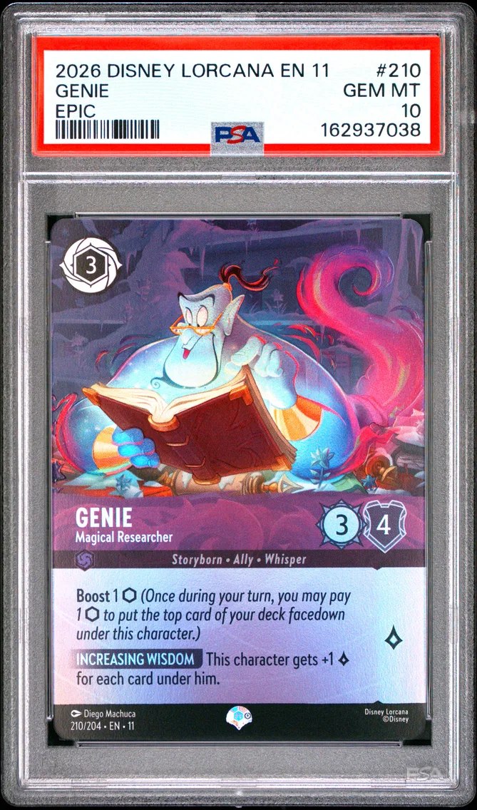 2026 #210 Genie - Magical Researcher PSA 10 Disney Lorcana EN 11-Winterspell