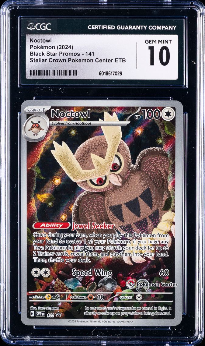 2024 #141 Noctowl CGC 10 Svp EN-SV Black Star Promo Pokemon