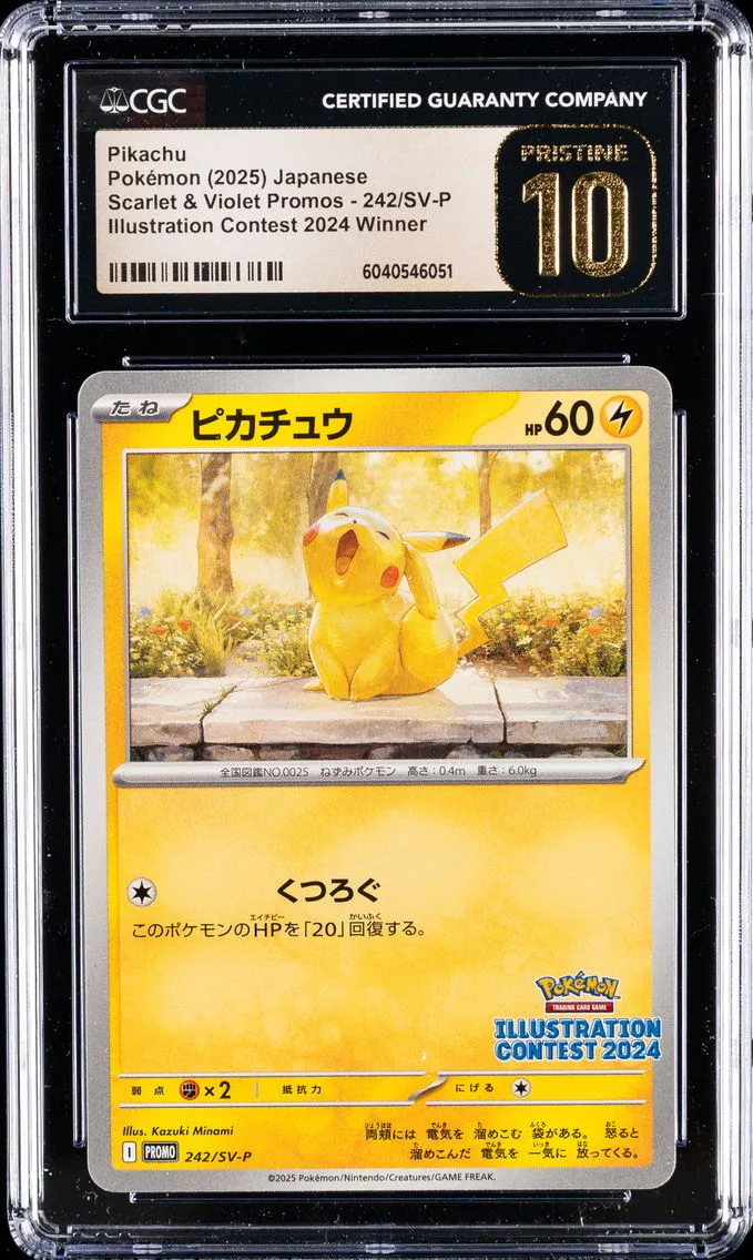 2022 #242/SV-P Pikachu CGC 10 Pristine Scarlet & Violet Promos - Japanese Pokemon