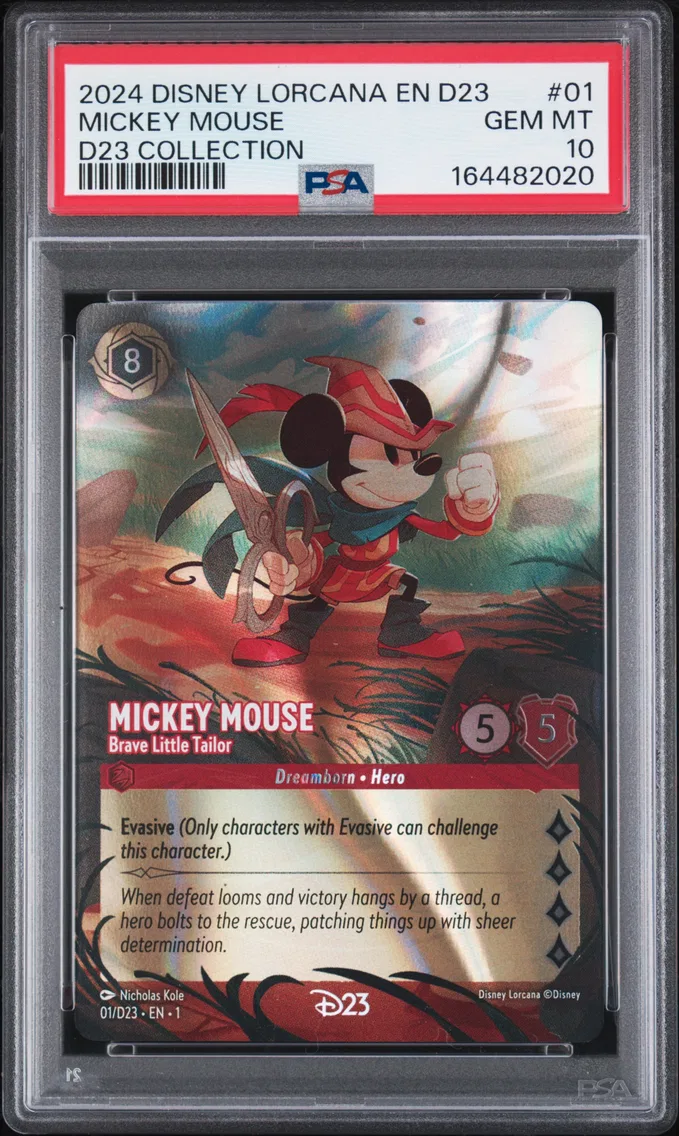 2024 #01 Mickey Mouse - Brave Little Tailor PSA 10 Disney Lorcana EN D23-D23 Expo Promo