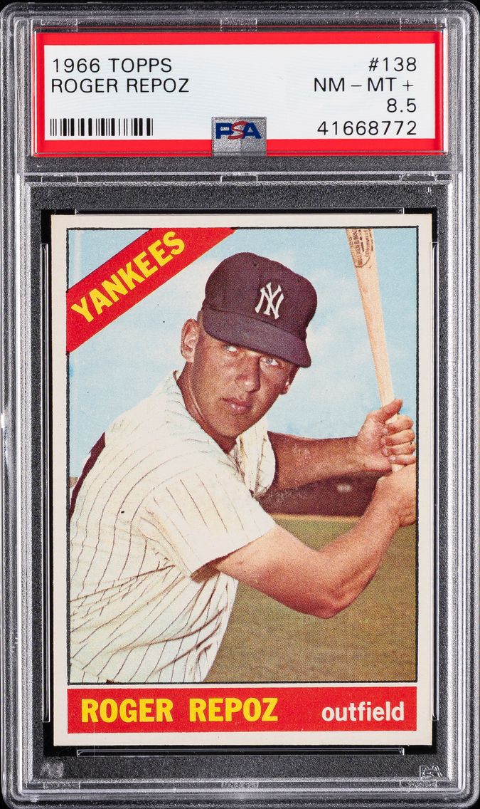 1966 #138 Roger Repoz PSA 8.5 To