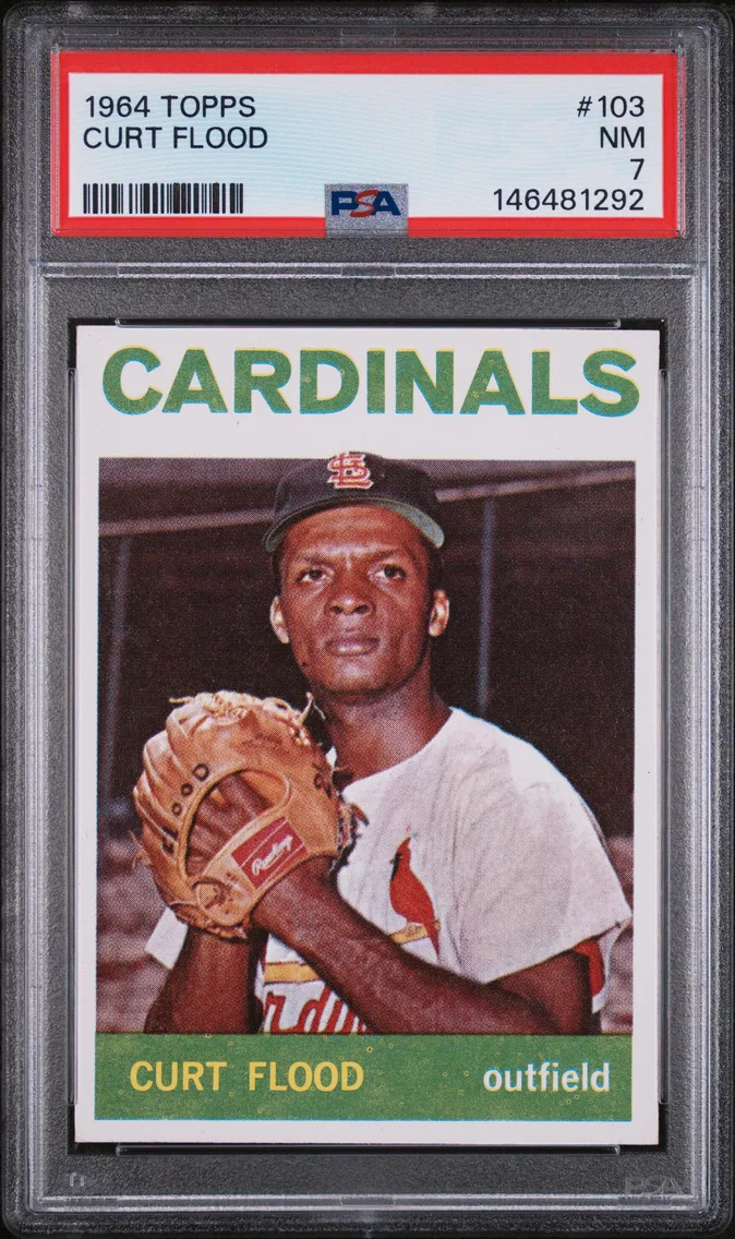 1964 #103 Curt Flood PSA 7 Topps