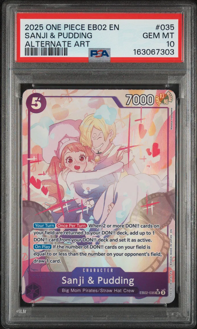 2025 #035 Sanji & Pudding PSA 10 One Piece EB02-Extra Booster -Anime 25th Collection-