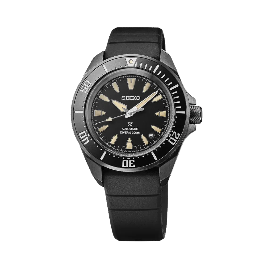 Seiko SRPL15 Prospex Samurai Diver 41.7mm - Black on Rubber Strap