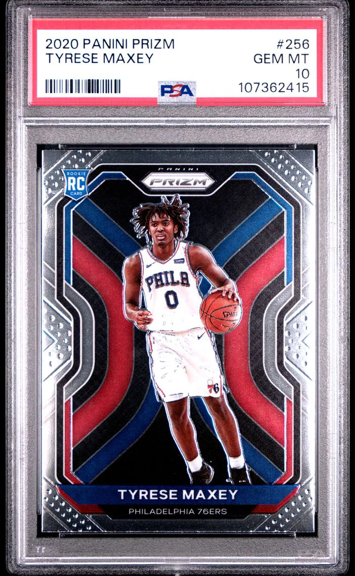 2020 #256 Tyrese Maxey PSA 10 Panini Prizm