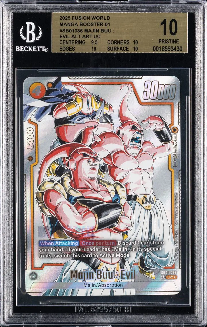 2025 #SB01-036 Majin Buu : Evil BGS 10 Dragon Ball Super Card Game Fusion World Manga Booster 01 Pokemon