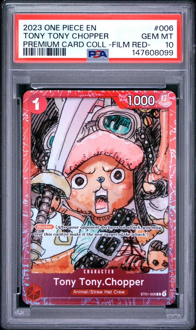 2023 #006 Tony Tony Chopper PSA 10 One Piece Premium Card Collection -One Piece Film Red-