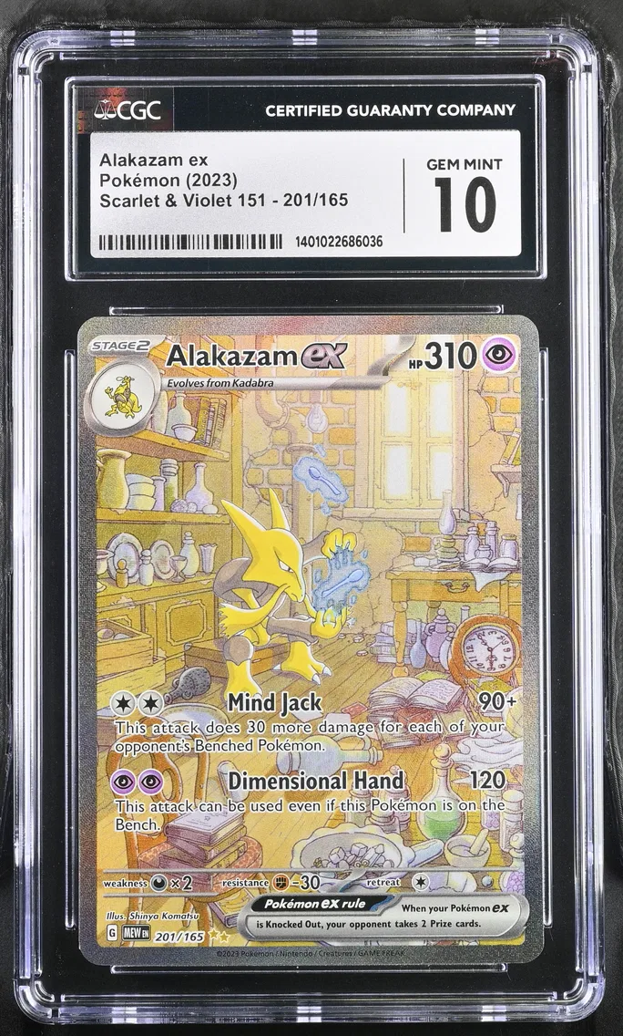 2023 #201 Alakazam ex CGC 10 Sca