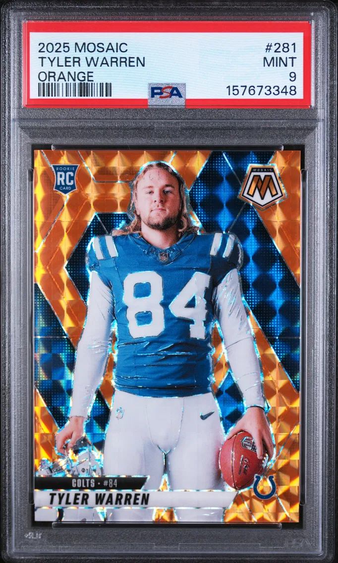 2025 #281 Tyler Warren PSA 9 Panini Mosaic
