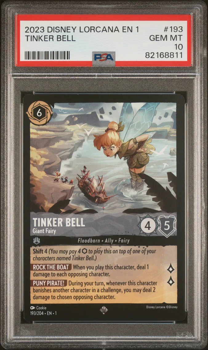 2023 #193 Tinker Bell - Giant Fairy PSA 10 Disney Lorcana EN 1-the First Chapter